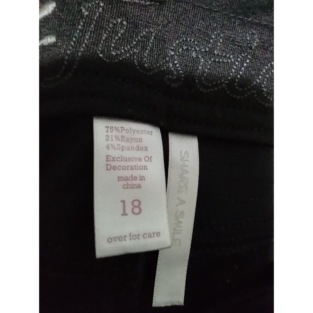 Justice Skinny Pants Missy Size 18 Black Norm Core Streetwear Casual Slim Fit - Picture 7 of 12